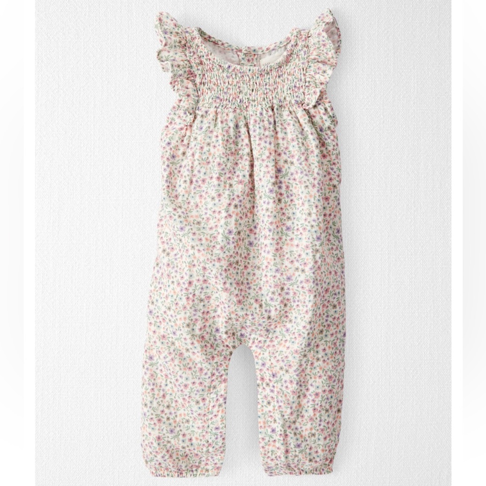 Little Planet Baby Floral Organic Cotton Gauze Jumpsuit